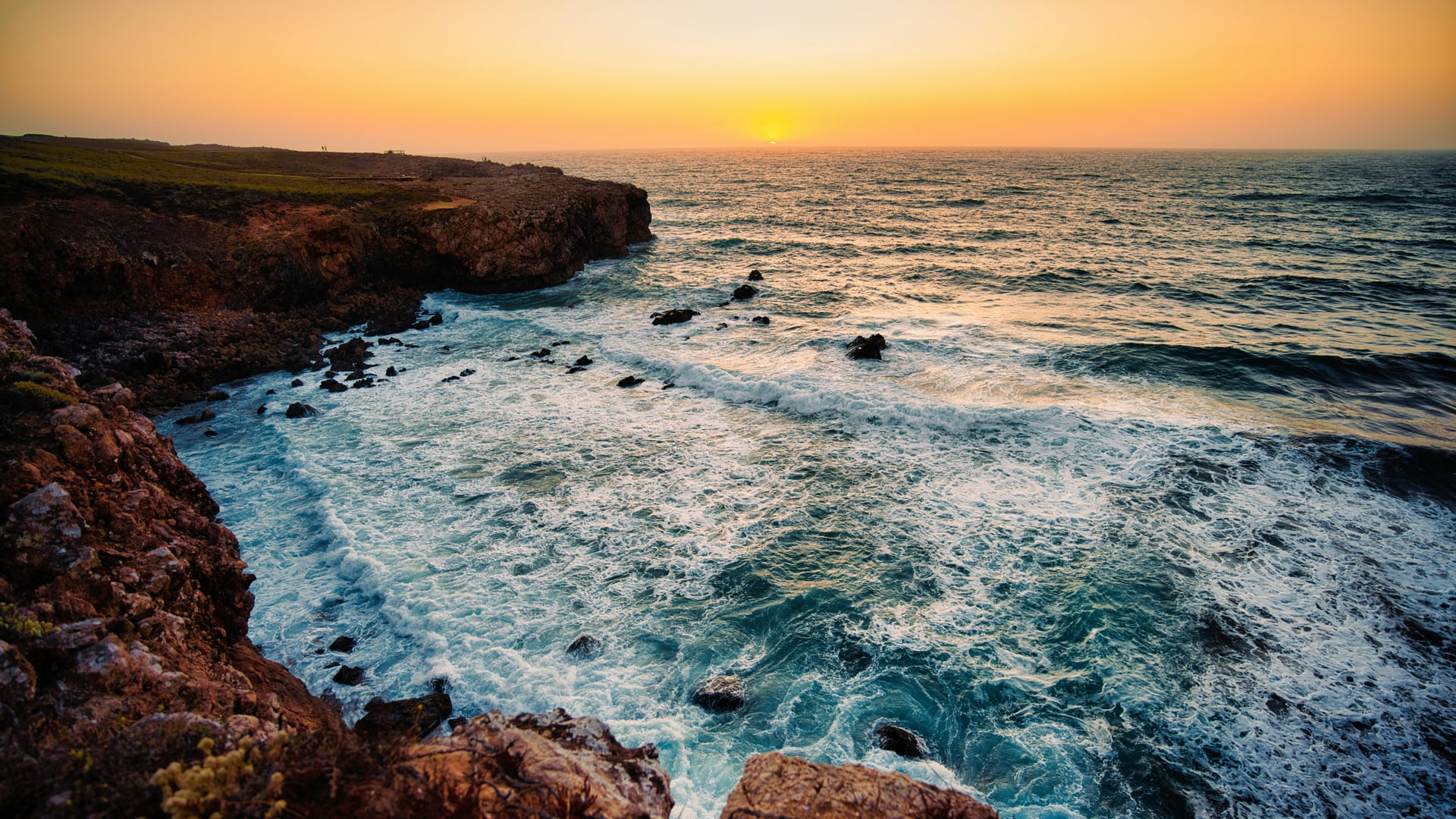 Fisherman's Trail coastal boardwalk with ocean view on Rota Vicentina hiking route