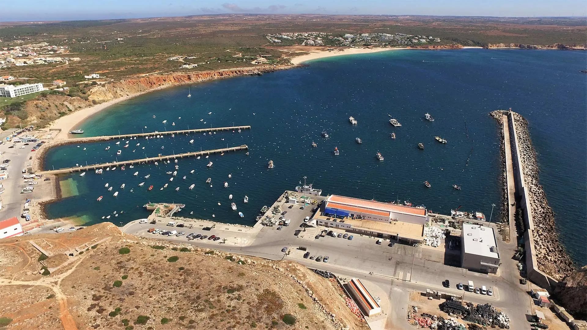 Coastal cliffs between Sagres and Salema on the Fisherman's Trail