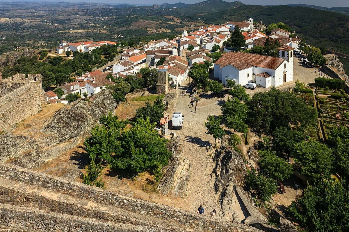 The village of Marvão seen from its castle