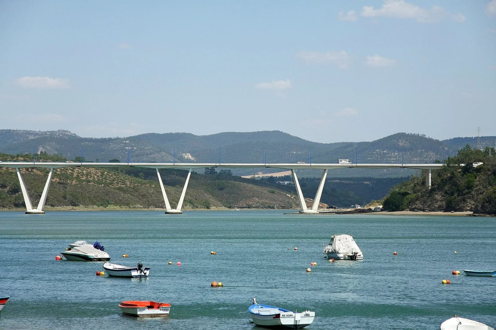 The Mira River mouth at Vila Nova de Milfontes