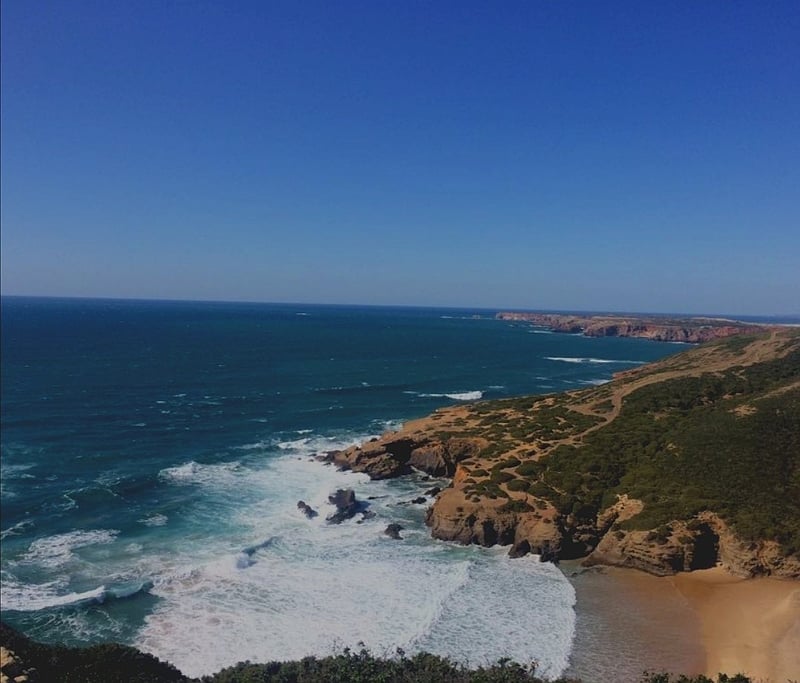 Praia do Murração, one of the most isolated beaches on the Costa Vicentina