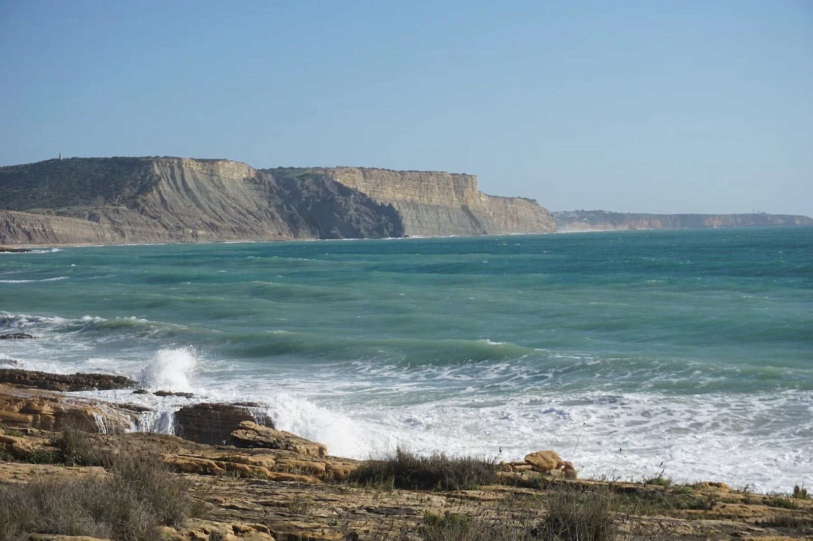 The cliffs of Rocha Negra near Praia da Luz